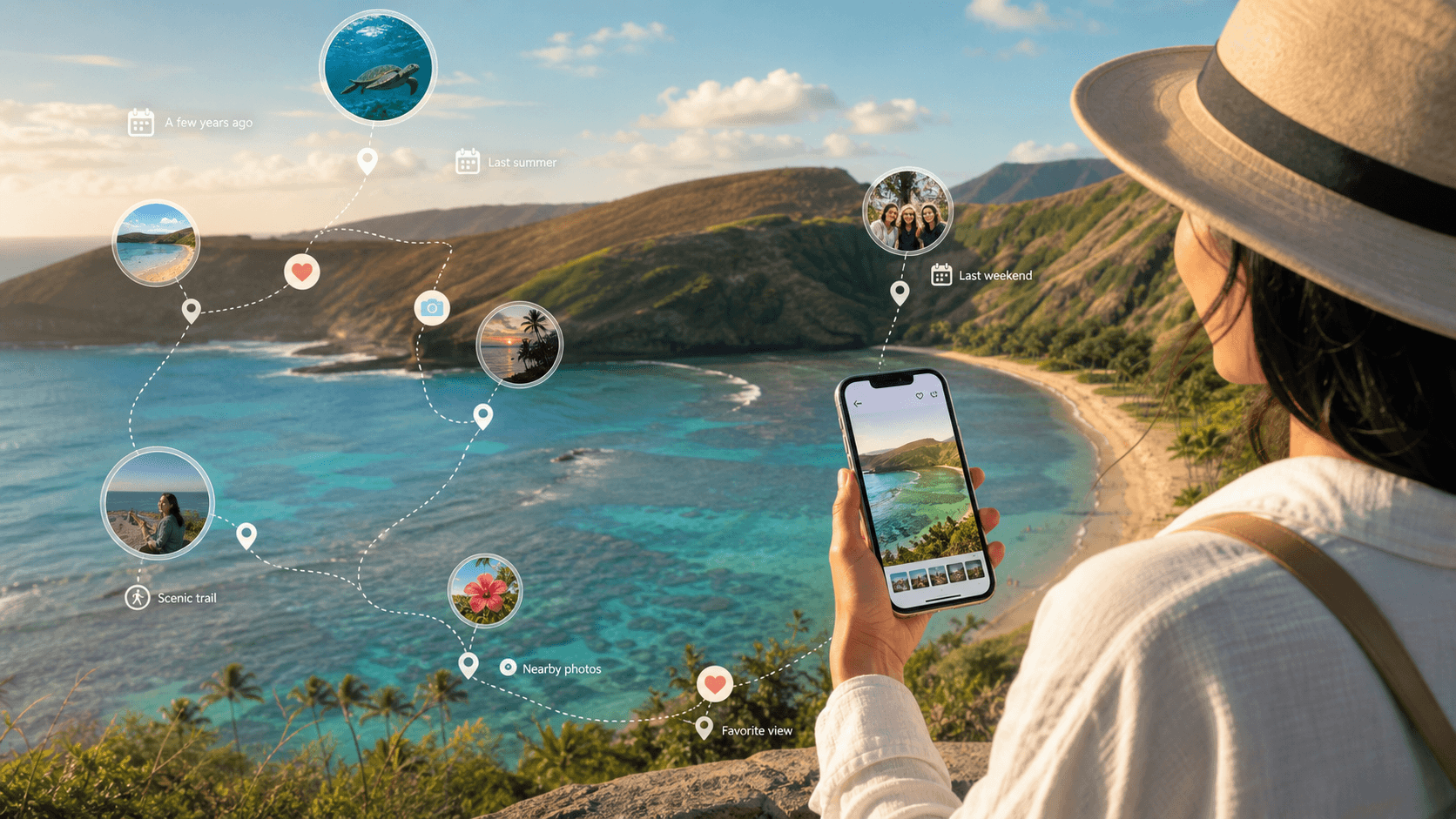 A bright Oʻahu memory connected to its date, place, nearby photos, and next discovery
