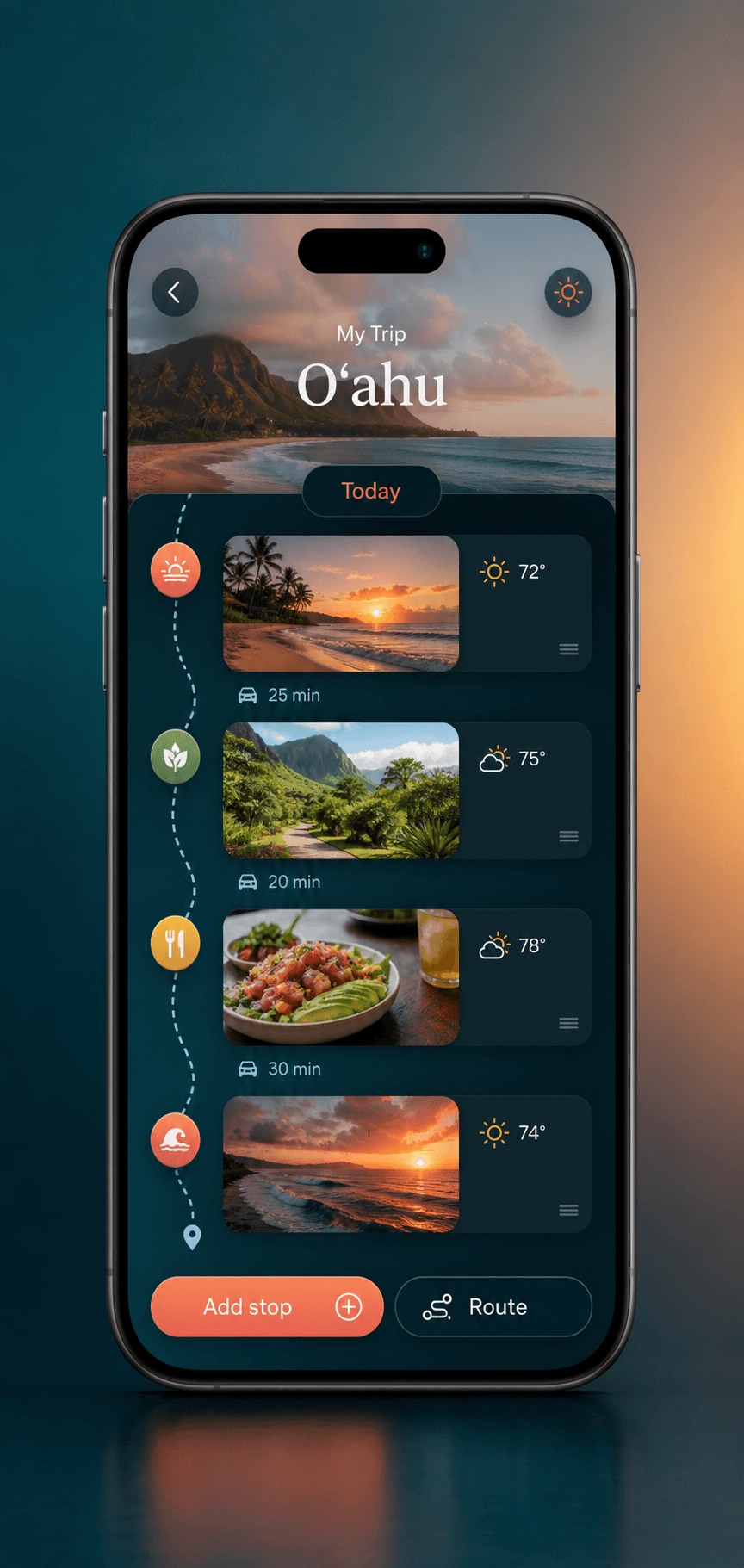 Aloha Oʻahu My Trip day planner connected to the Activity Atlas